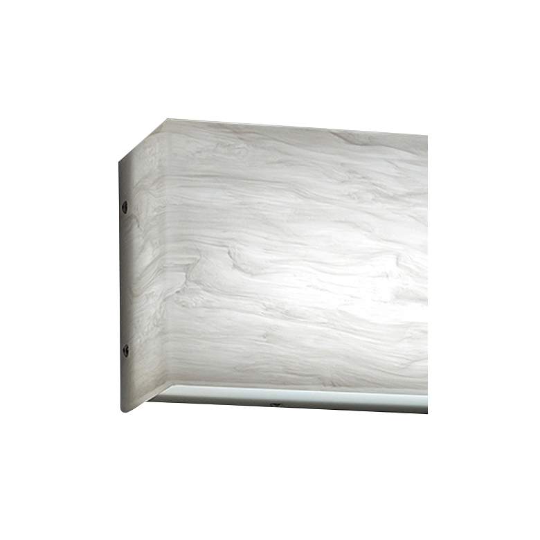 Image 2 UltraLights Basics 6 1/4" High White Swirl ADA LED Outdoor Wall Light more views