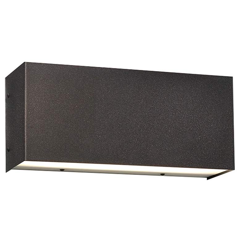 Image 1 UltraLights Basics 6" High Chestnut Triac LED Outdoor Wall Light