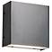 UltraLights Basics 6" High Dark Iron LED Outdoor Wall Light