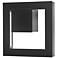 UltraLights Boks 14" High Black and Opal Acrylic ADA 0-10V LED Sconce
