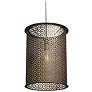 UltraLights Clarus 12" Wide Black LED Retrofit Mini Pendant