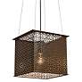 1_UltraLights Clarus 12" Wide Bronze Age LED Retrofit Mini Pendant