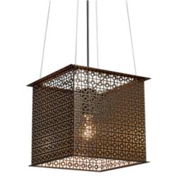 UltraLights Clarus 12" Wide Bronze Age LED Retrofit Mini Pendant