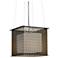 UltraLights Clarus 12" Wide Dark Iron and Opal 0-10V LED Mini Pendant