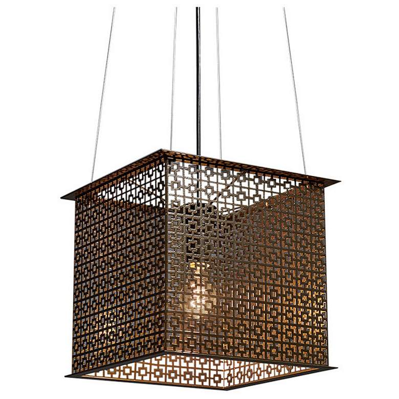 Image 1 UltraLights Clarus 12" Wide Dark Iron Mini Pendant