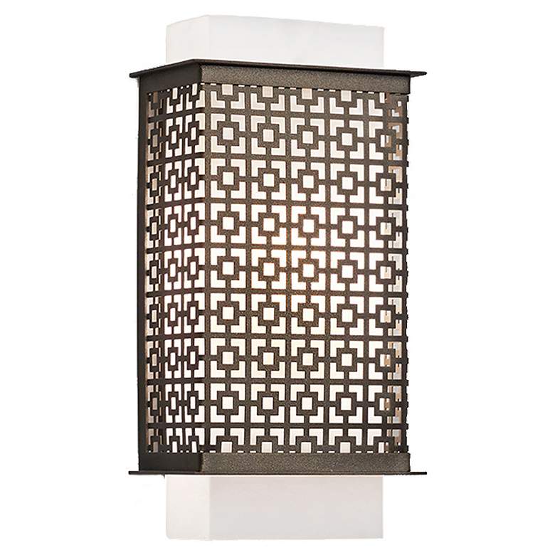 Image 1 UltraLights Clarus 13 1/2" High Cast Bronze 0-10V LED Wall Sconce