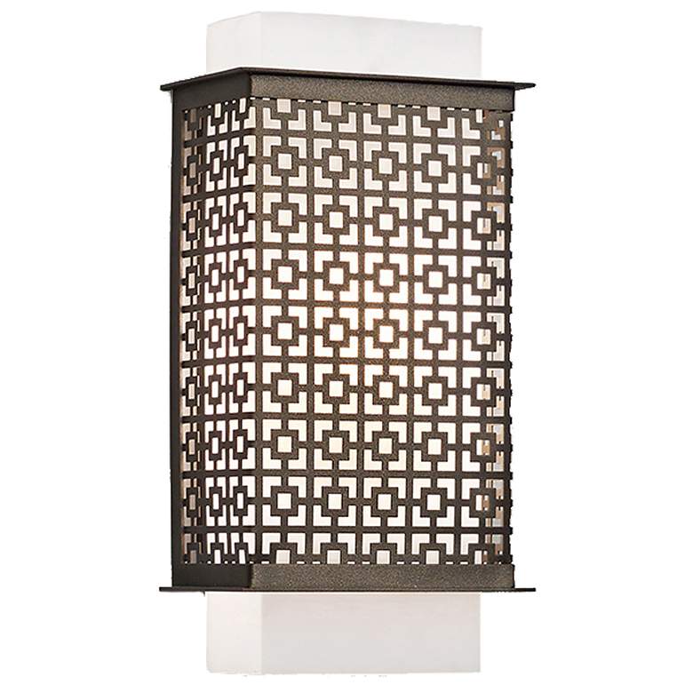 Image 1 UltraLights Clarus 13 1/2" High Chestnut ADA 0-10V LED Wall Sconce