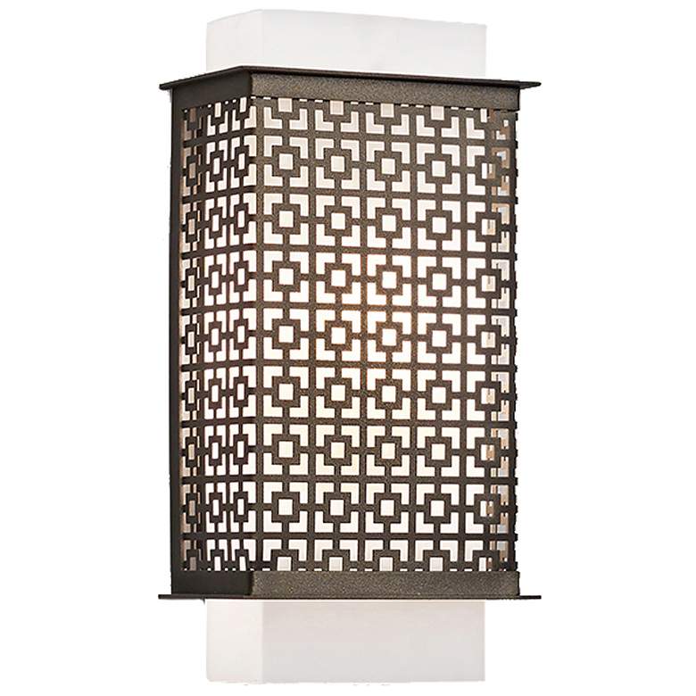 Image 1 UltraLights Clarus 13 1/2"H Smokey Brass ADA LED Retrofit Wall Sconce