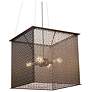 UltraLights Clarus 18" Wide Satin Pewter 4-Light Pendant