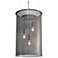 UltraLights Clarus 18" Wide Smoked Silver 3-Light Pendant