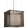 UltraLights Clarus 18"W Satin Pewter and Opal 0-10V LED Pendant Light