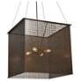UltraLights Clarus 24" Wide Cast Bronze 4-Light LED Retrofit Pendant