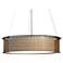 UltraLights Clarus 24" Wide Chestnut and Opal Acrylic 4-Light Pendant