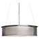 UltraLights Clarus 24" Wide Chrome and Opal 4-Light Pendant