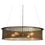 UltraLights Clarus 24" Wide Empire Bronze 4-Light Pendant