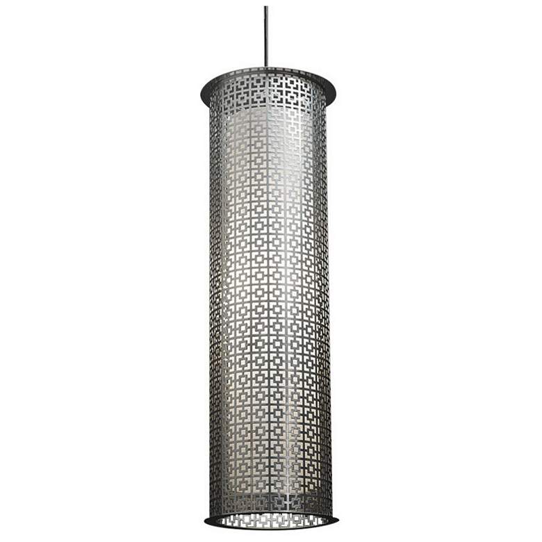 Image 1 UltraLights Clarus 8" Wide Chestnut and Opal 0-10V LED Mini Pendant