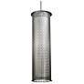 UltraLights Clarus 8" Wide Chrome LED Retrofit Cylinder Mini Pendant