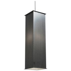 UltraLights Clarus 8" Wide Chrome Triac LED Rectangular Mini Pendant