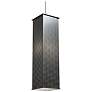 UltraLights Clarus 8"W Chrome LED Retrofit Rectangular Mini Pendant