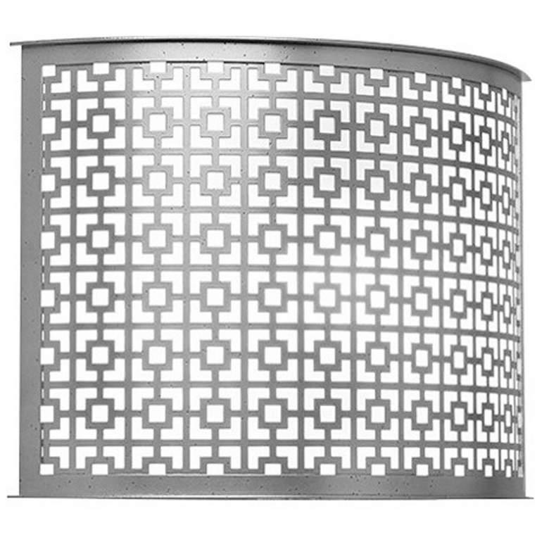 Image 1 UltraLights Clarus 9" High Smoked Silver and Opal ADA 0-10V LED Sconce