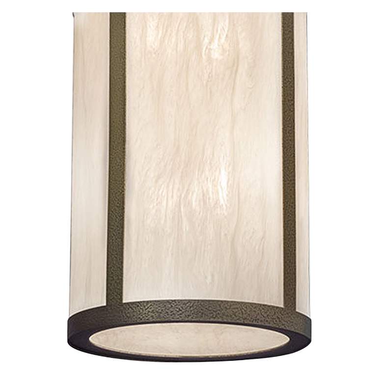 Image 2 UltraLights Classics 12"W Smokey Brass with Caramel Onyx Mini Pendant more views