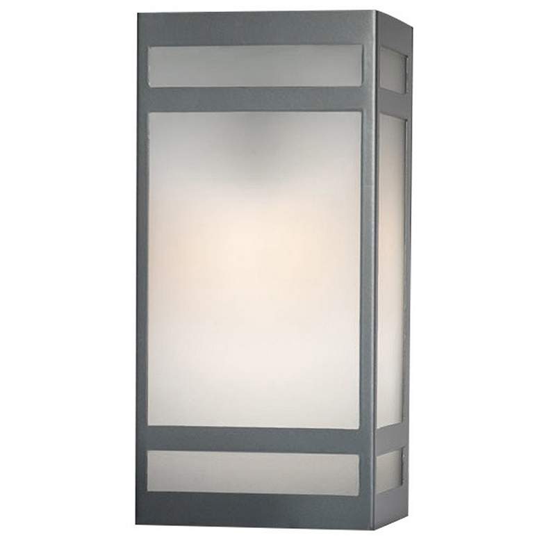 Image 1 UltraLights Classics 13 3/4" High Pewter 0-10V LED Outdoor Wall Light