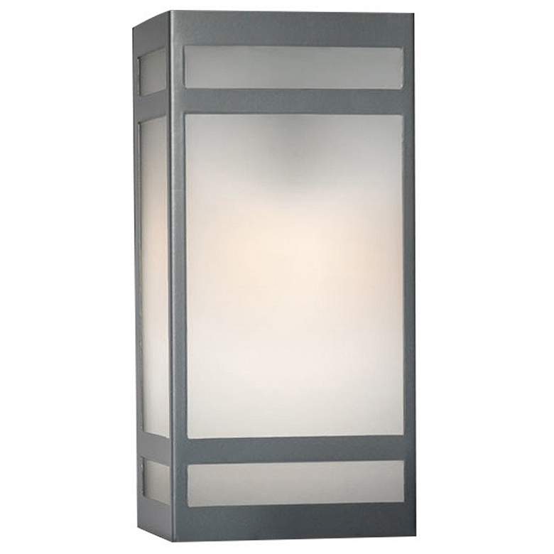 Image 1 UltraLights Classics 13 3/4" High Satin Pewter Outdoor Wall Light