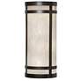 UltraLights Classics 17 3/4"H Bronze Alabaster LED Outdoor Wall Light