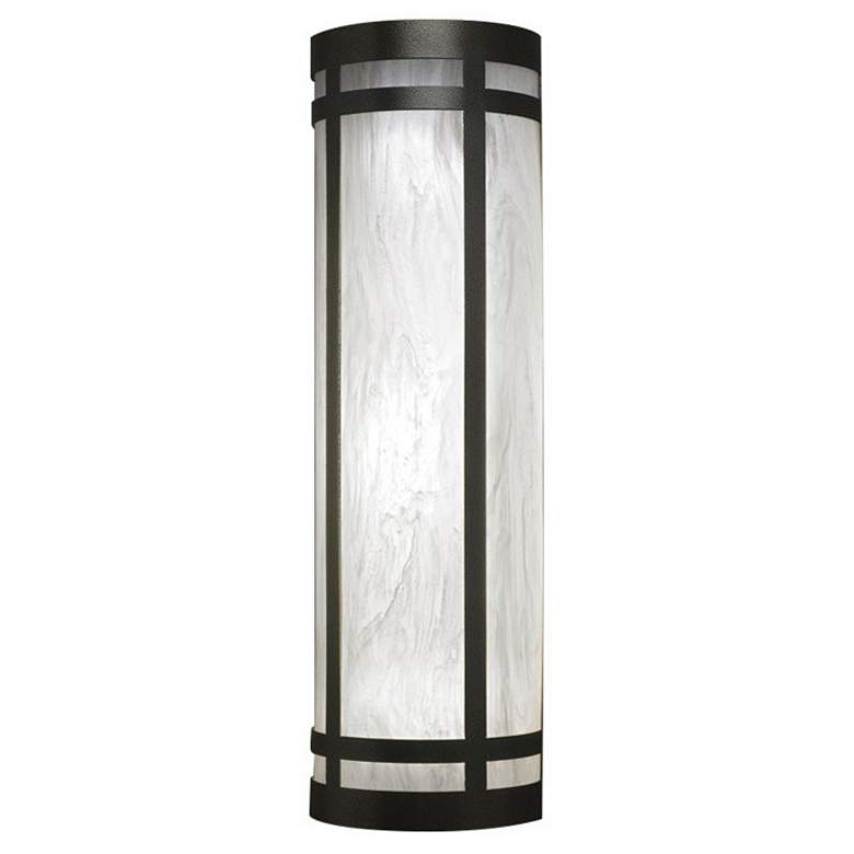 Image 1 UltraLights Classics 17 3/4"H Dark Iron w/ White ADA 0-10V LED Sconce
