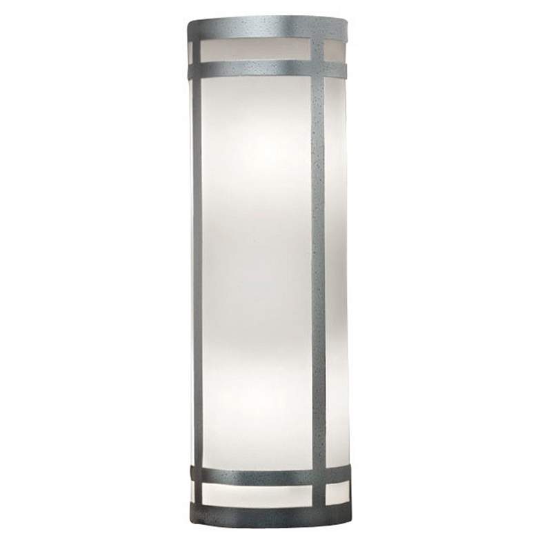 Image 1 UltraLights Classics 23 3/4" High Silver Wall Sconce w/ Opal Acrylic