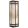 UltraLights Classics 23 3/4"H Dark Iron w/ Faux Alabaster Wall Sconce