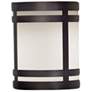 UltraLights Classics 9 3/4" High Chestnut and Opal Outdoor Wall Light