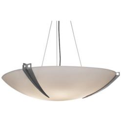 UltraLights Compass 24" Wide Smoked Silver 0-10V LED Pendant Light