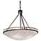 UltraLights Compass 24"W Cast Bronze and Caramel Onyx Pendant Light