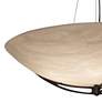 2_UltraLights Compass 30"W Dark Iron and Faux Alabaster Pendant Light more views