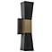 UltraLights Cylo 18" High Black Pearl and New Brass Triac LED Sconce