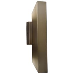UltraLights Cylo 19 1/2" High Brass and Opal LED Outdoor Wall Light