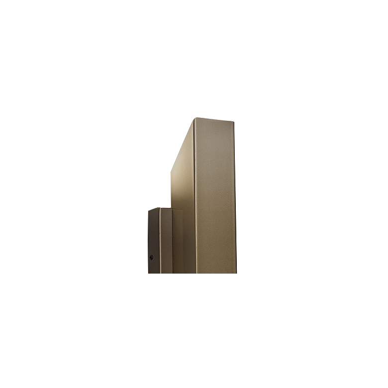 Image 2 UltraLights Cylo 19 1/2" High Brass and Opal LED Outdoor Wall Light more views