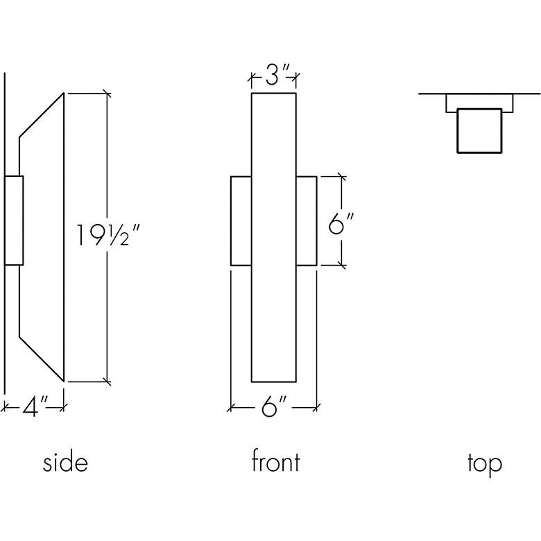 Image 3 UltraLights Cylo 19 1/2" High Brass and Opal LED Outdoor Wall Light more views