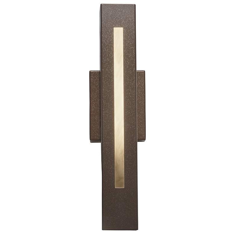 Image 1 UltraLights Cylo 19 1/2" High Bronze Age 0-10V LED Outdoor Wall Light