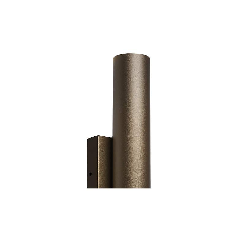 Image 4 UltraLights Cylo 19 1/2" High Cast Bronze and Opal Outdoor Wall Light more views