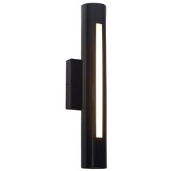 UltraLights Cylo 19 1/2"H Black Pearl and Opal Acrylic ADA LED Sconce