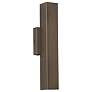 UltraLights Cylo 19 1/2"H Cast Bronze ADA Triac LED Outdoor Wall Light