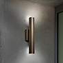 2_UltraLights Cylo 19 1/2"H Cast Bronze and Opal ADA LED Retrofit Sconce