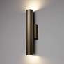5_UltraLights Cylo 19 1/2"H Cast Bronze and Opal ADA LED Retrofit Sconce more views