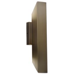 UltraLights Cylo 19 1/2"H New Brass and Opal LED Outdoor Wall Light