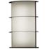 UltraLights Ellipse 15" High Black LED Retrofit Wall Sconce