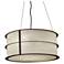 UltraLights Ellipse 24"W Bronze Age Caramel LED Retrofit Pendant Light