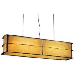 UltraLights Ellipse 47" Wide Medieval Bronze Pendant Light