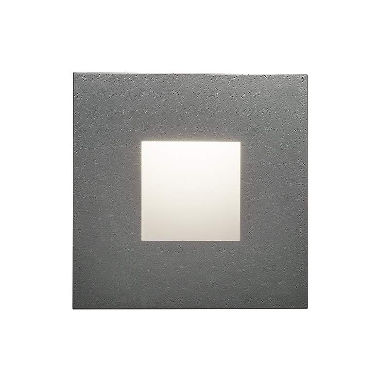 Image 1 UltraLights Eo 12" High Smoked Silver and Opal ADA Triac LED Sconce